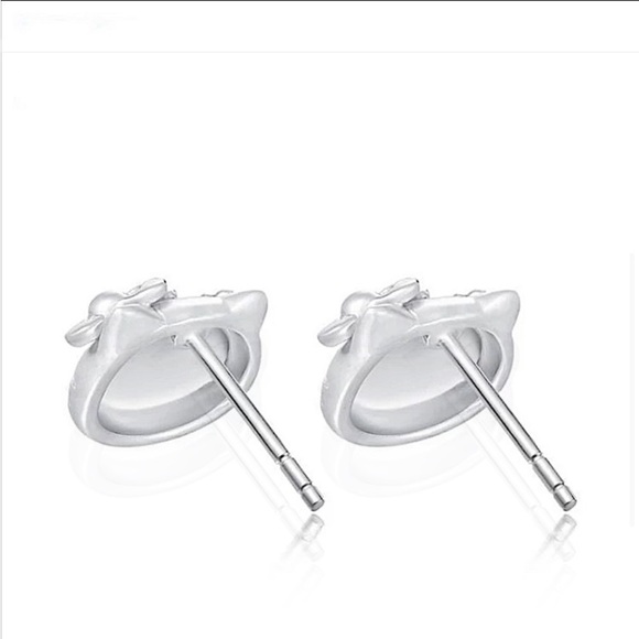 Hello Kitty Sterling Silver Stud Earrings - Picture 5 of 7